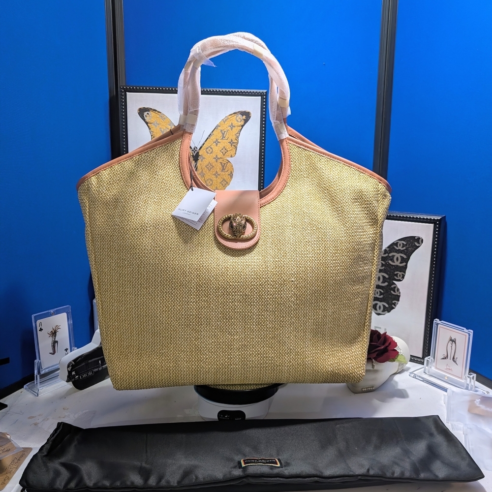 Kurt Geiger London Contrast Trim Chelsea Large Tote Bag - NEW🔥